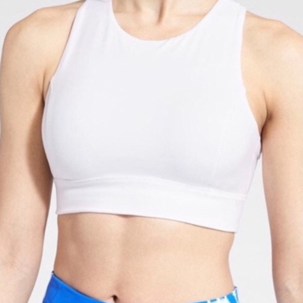 Athleta Deep Breathe High Neck Sports Bra
